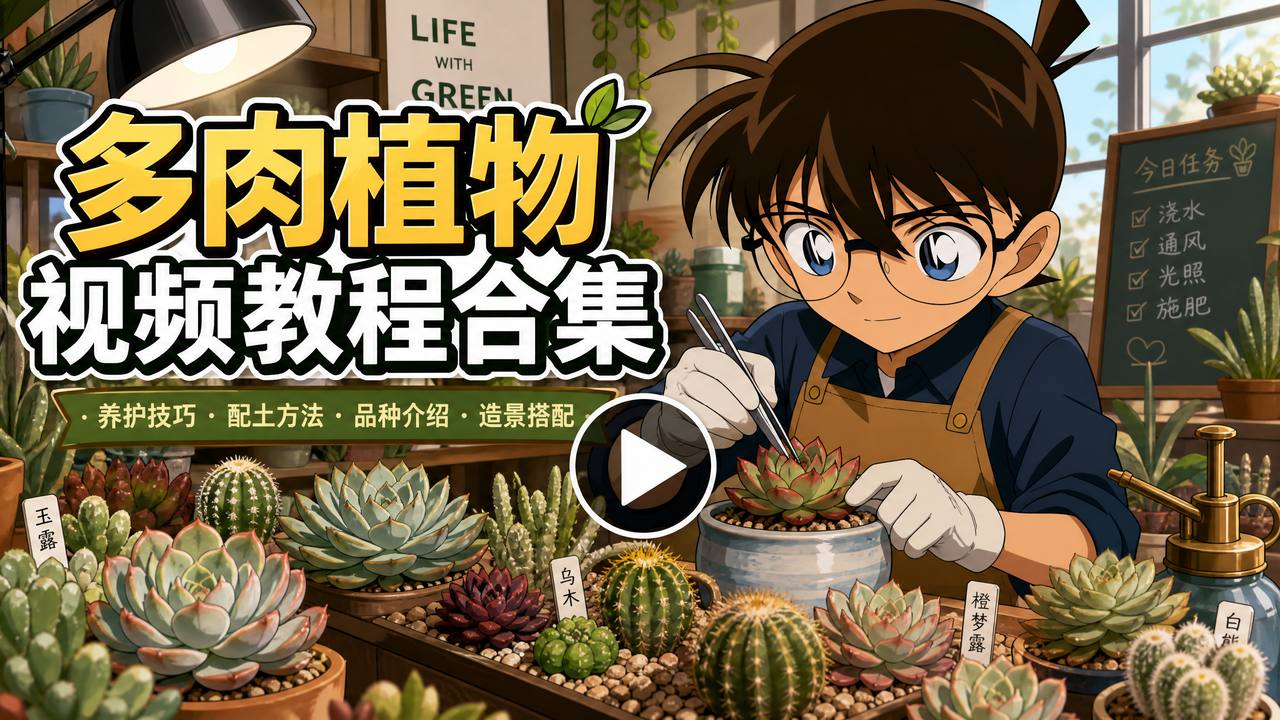 糖心多肉植物视频教程合集